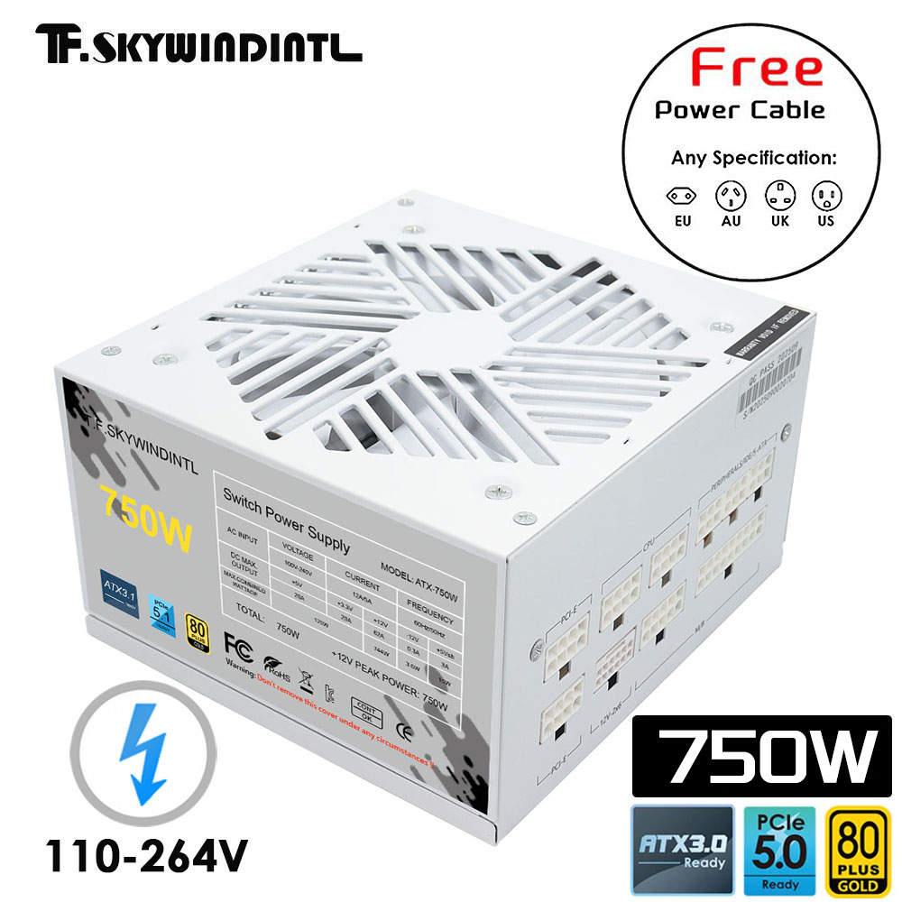 White 750w 850w 1000W 1200W Wa - 1000W White Modular Power Supply 评论和价格